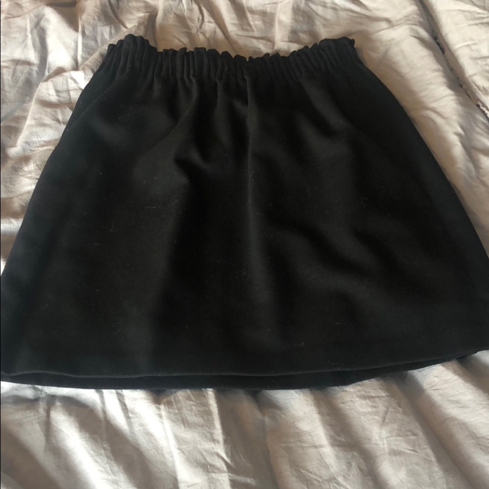 J crew high waisted black skirt
